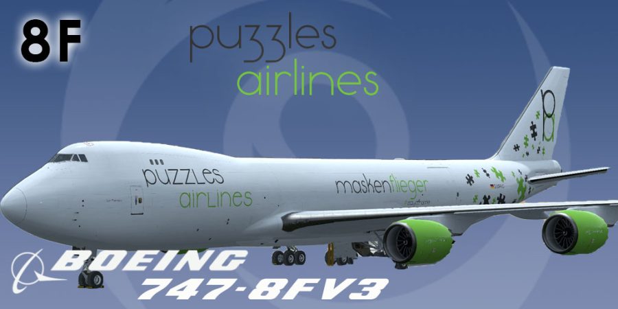 PMDG 747-8F Special Livery (Maskenflieger)